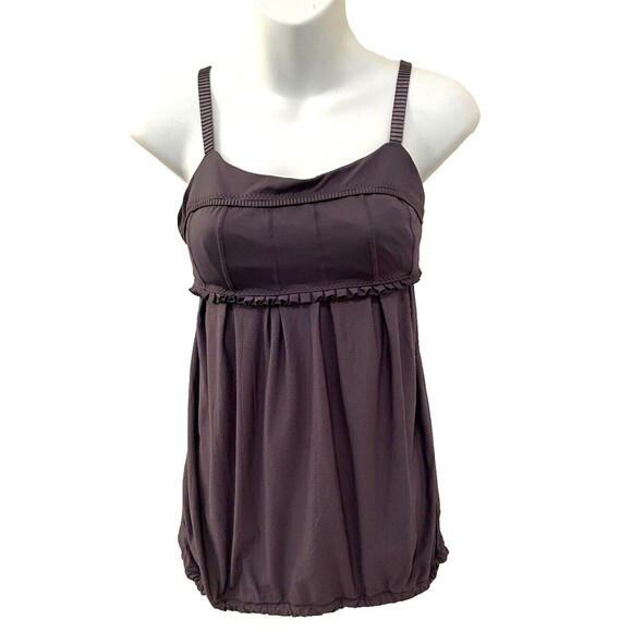 Womens Size 4 Lululemon Priiti Tank Top Dark Gray ~ Soft Stretch Luxtreme - Picture 5 of 8